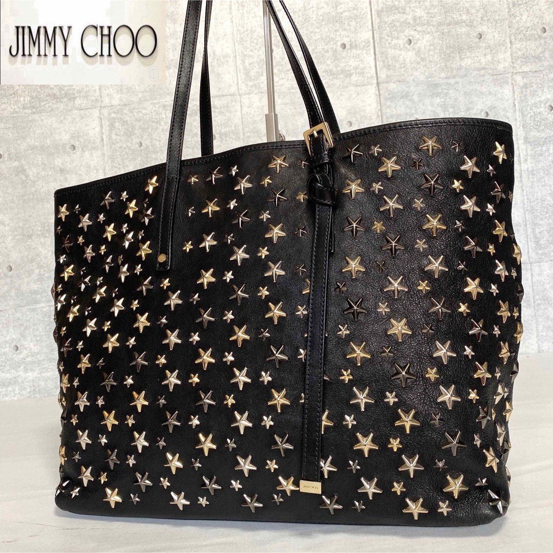 Jimmy Choo Sasha/S Black ジミーチュウ　トートバッグ