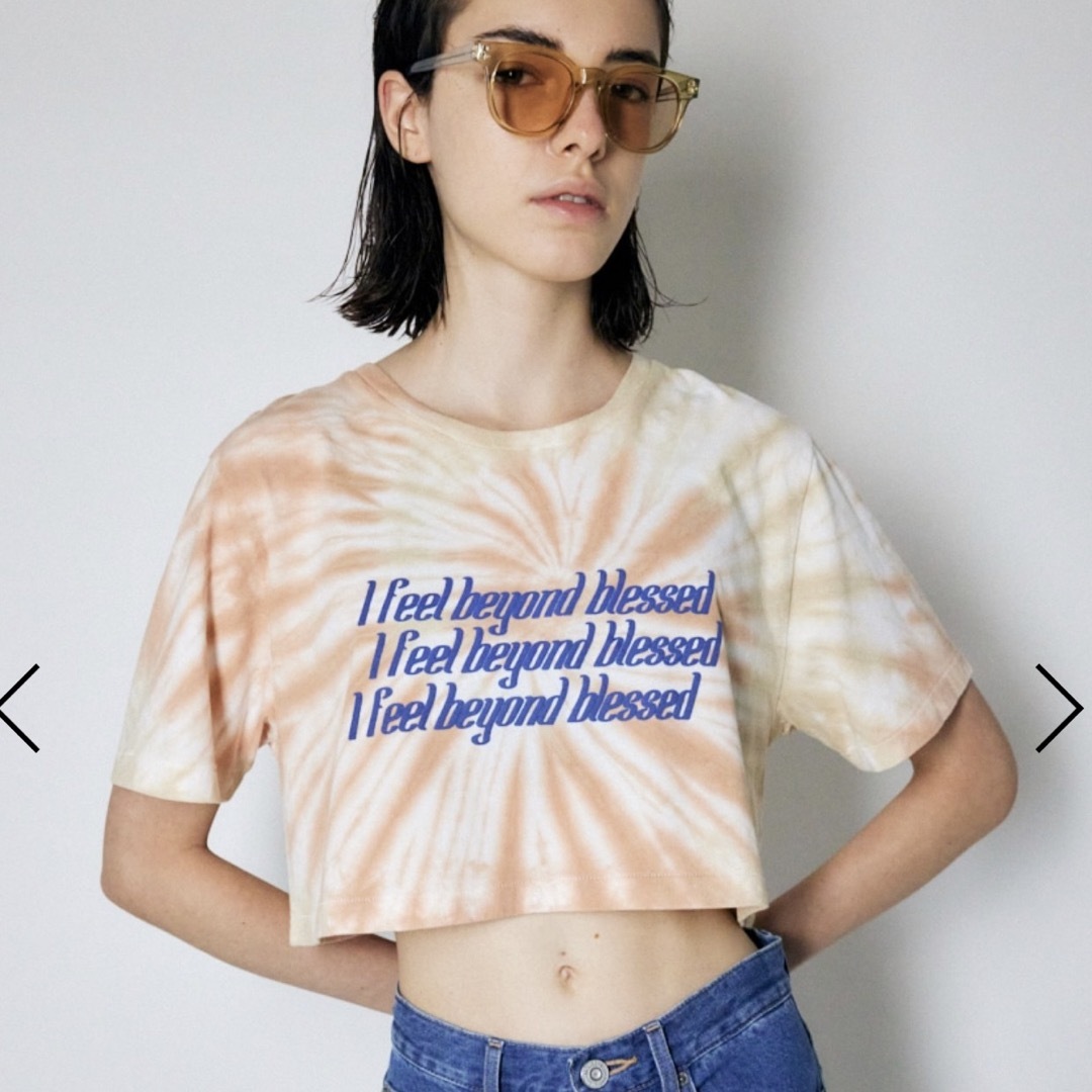 moussy(マウジー)のmoussy 橙トップス レディースのトップス(Tシャツ(半袖/袖なし))の商品写真