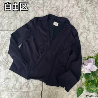 ジユウク(自由区)の【定番ブランド♡上品】自由区　４０サイズ　ジャケット　柔らか(ノーカラージャケット)