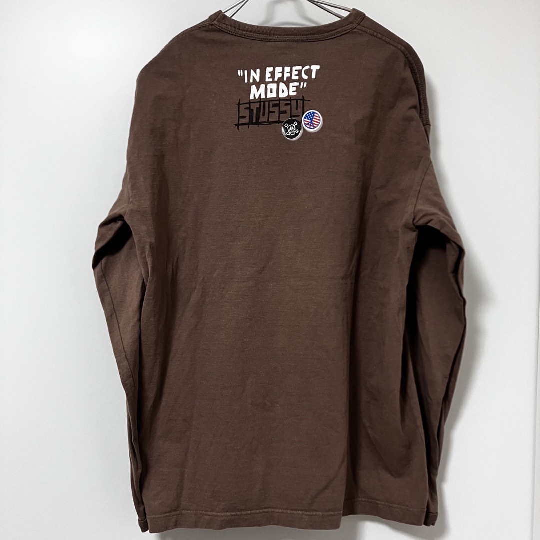 STUSSY(ステューシー)の◎激レア　00s オールドステューシー　長袖Tシャツ　カモ　迷彩　　茶   メンズのトップス(Tシャツ/カットソー(七分/長袖))の商品写真