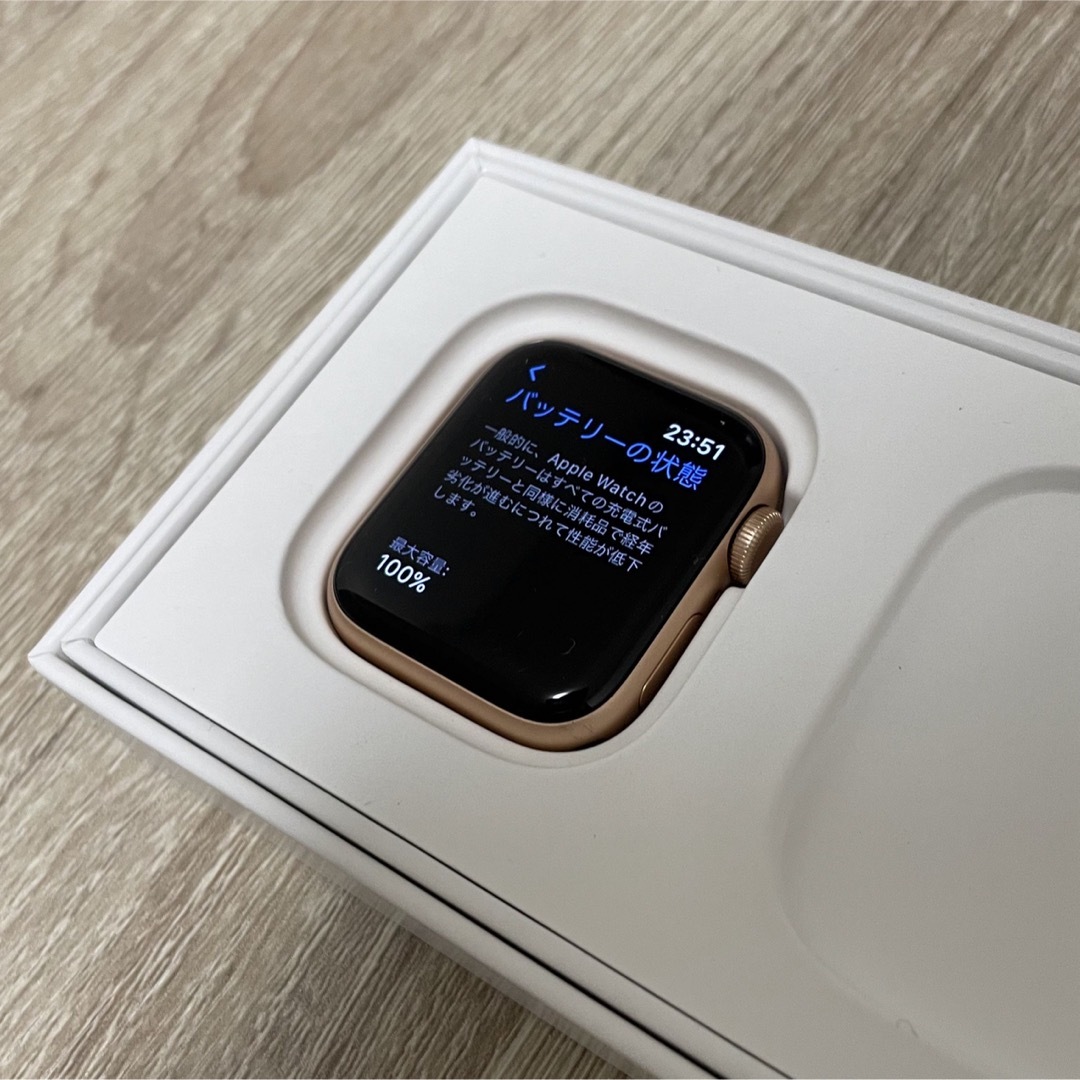 バッテリー100％ アップルウォッチ SE Apple Watch SE44mm