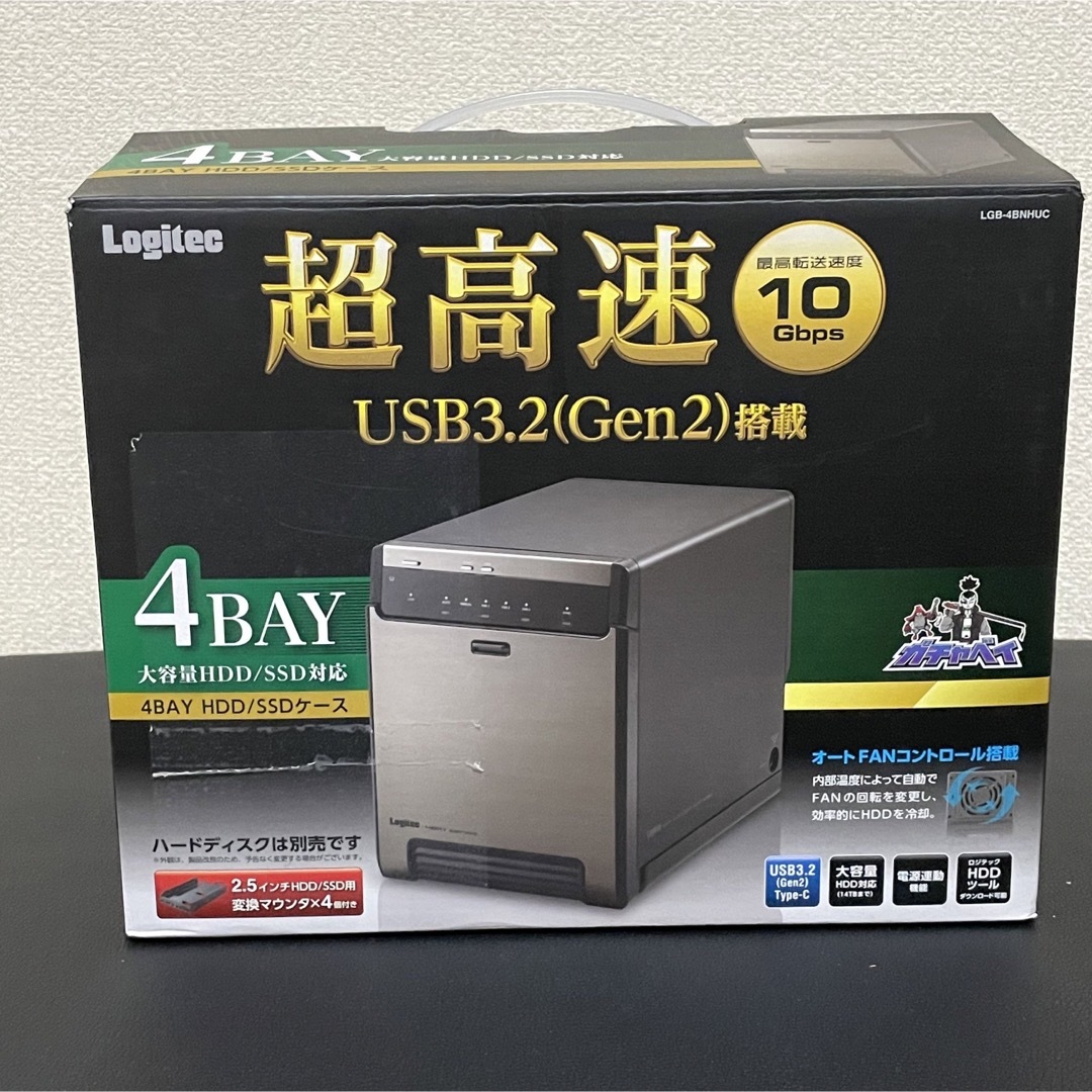 ロジテック USB3.2(Gen2)対応 4BAYHDD/SSD