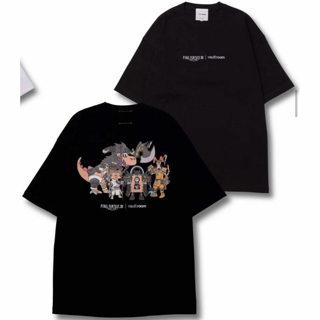 在庫有 新品 LIGHT vaultroom×FF14 黒- LIGHT L TEE- PARTY TEE 黒