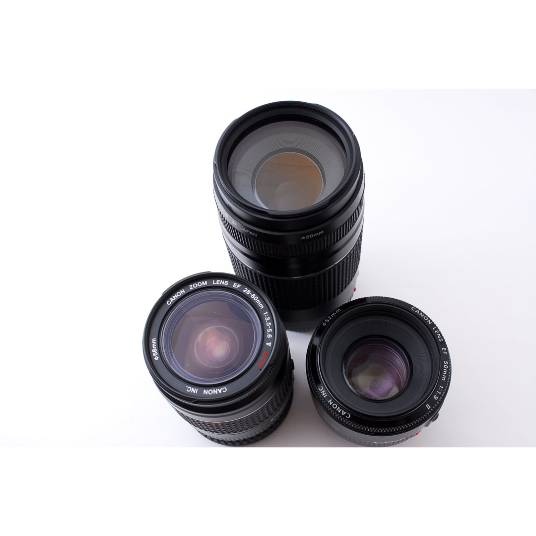 保証付きCanon EOS 90D標準&望遠&単焦点トリプルレンズセット 保証付きCanon EOS 90D標準&望遠&単焦点トリプルレンズセット