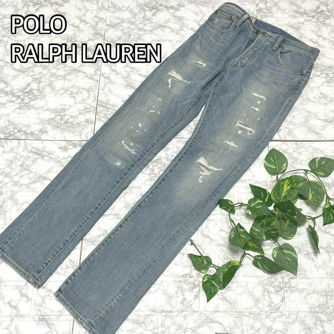 POLO RALPH LAUREN(ポロラルフローレン)の【大人気ブランド♡ポロラルフローレン】ストレートジーンズ　かっこいいデニム レディースのパンツ(デニム/ジーンズ)の商品写真