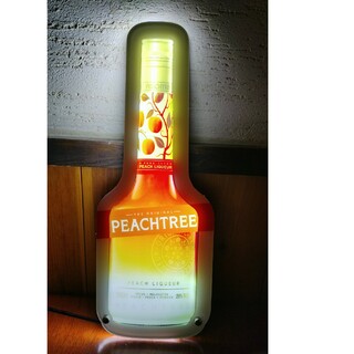 オリジナル　ピーチツリー　LED　電飾　サイン　ディスプレイ　リキュール　非売品(リキュール/果実酒)