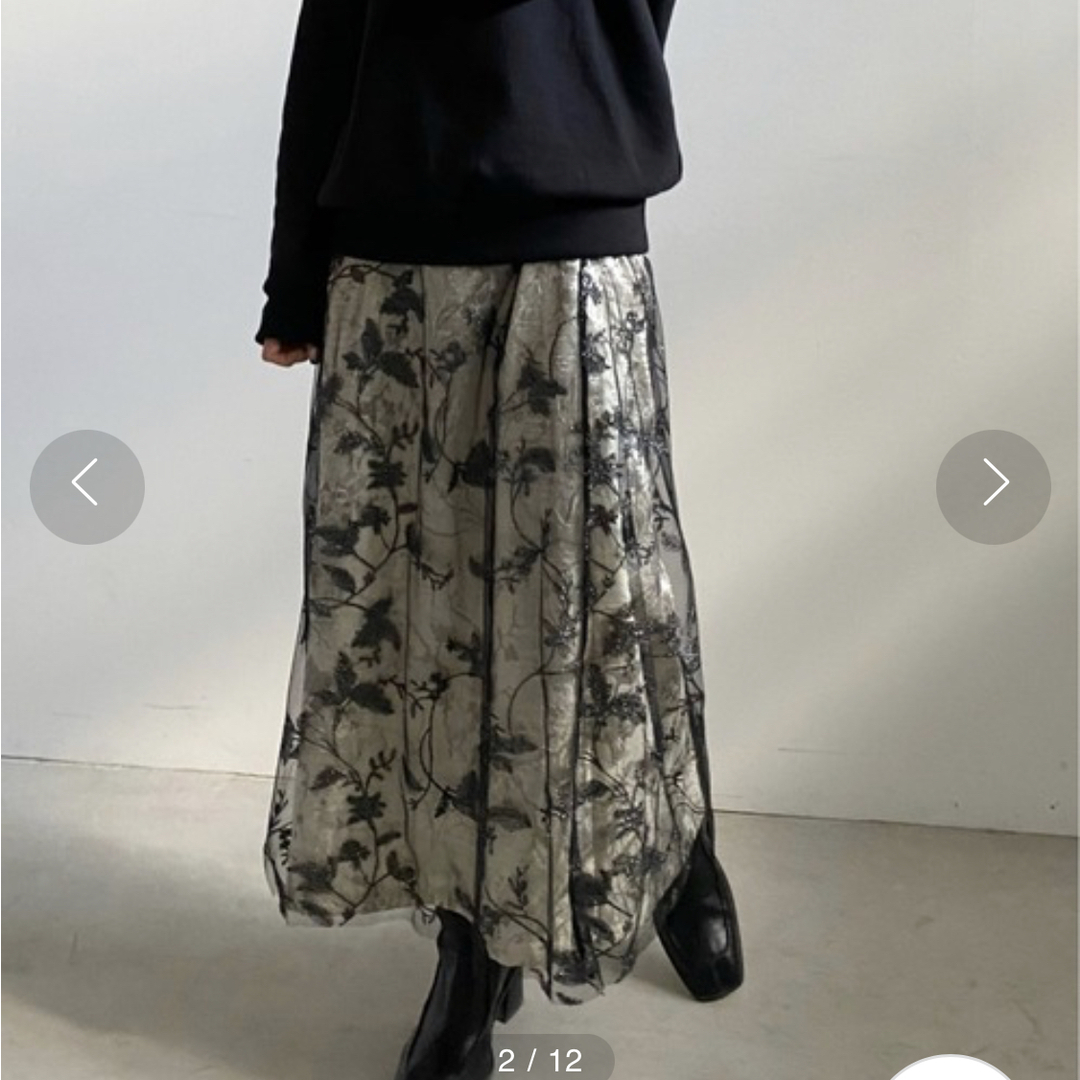 Ameri VINTAGE(アメリヴィンテージ)の【美品】UNDRESSED MOONY LACE SKIRT レディースのスカート(ロングスカート)の商品写真
