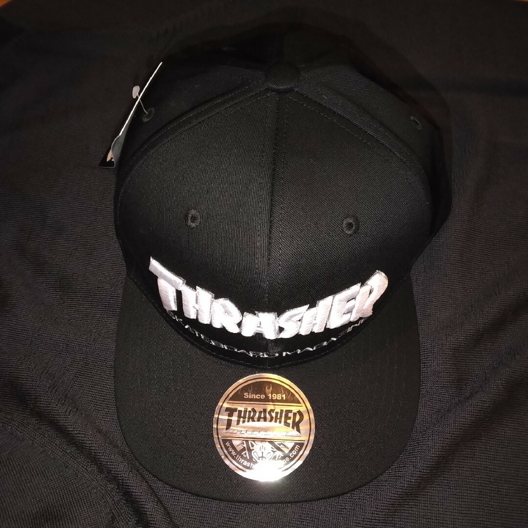 THRASHER(スラッシャー)のTHRASHER　スラッシャー　キャップ帽子　男女兼用　ブラック　大きめサイズ メンズの帽子(キャップ)の商品写真