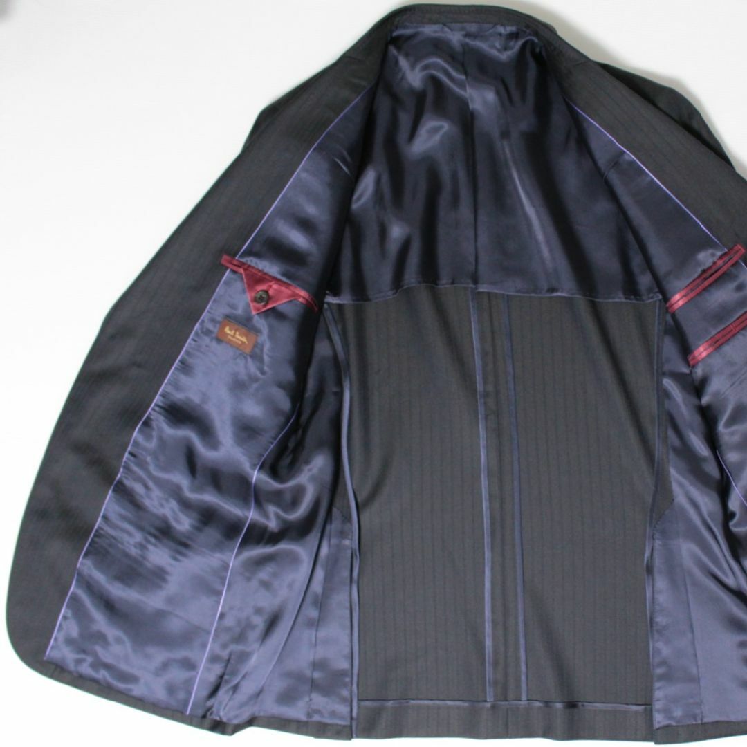 Paul Smith COLLECTION(ポールスミスコレクション)の新品 ポールスミス シャドーストライプ セットアップスーツ XLX（Ｗ91） 紺 メンズのスーツ(セットアップ)の商品写真