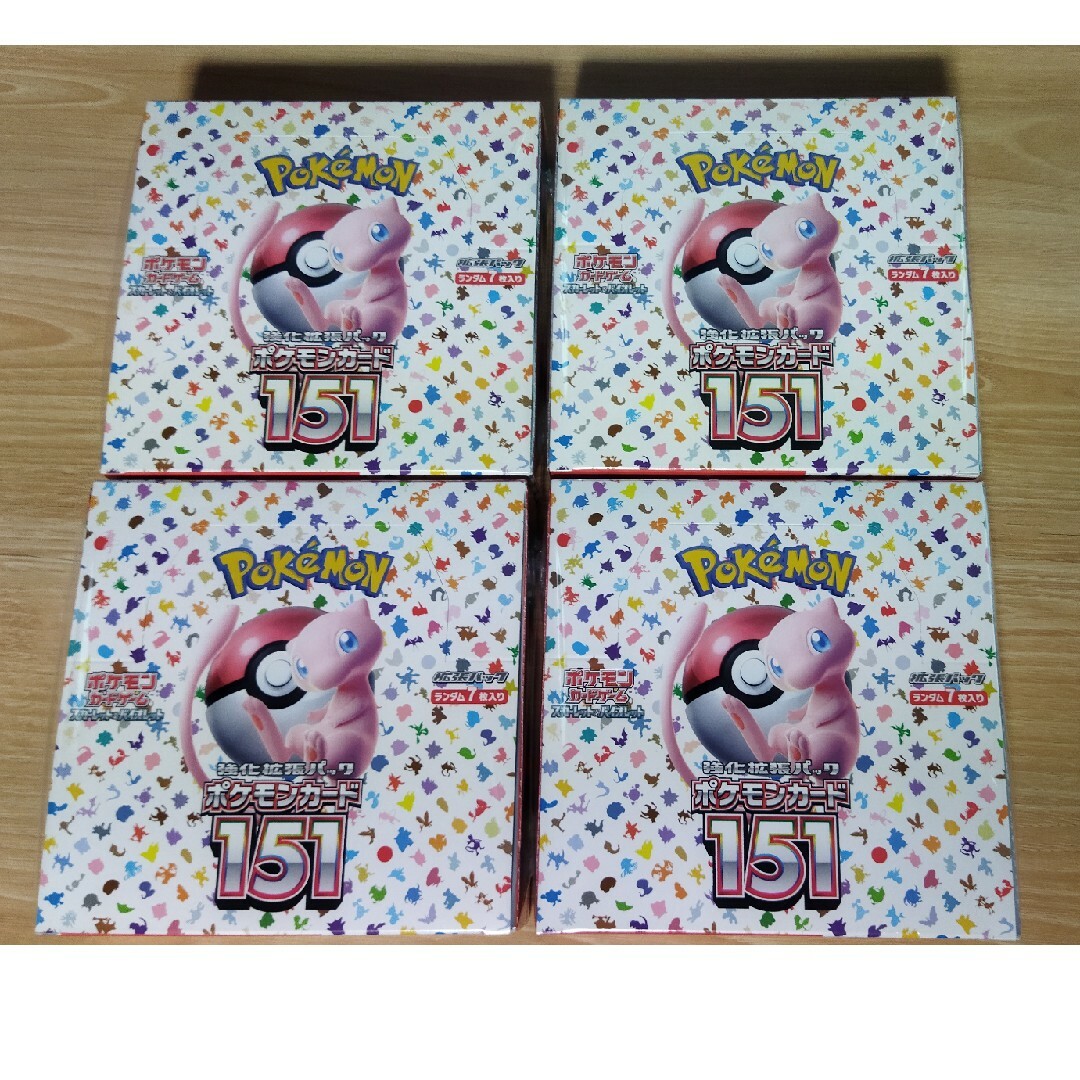 ポケモンカード　151　シュリンク付き　4box