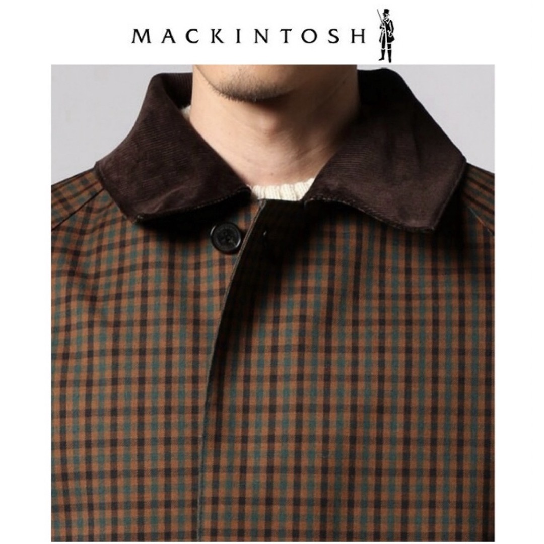 MACKINTOSH DUNBAR ゴム引きチェックウールコート 上代35万 | フリマアプリ ラクマ