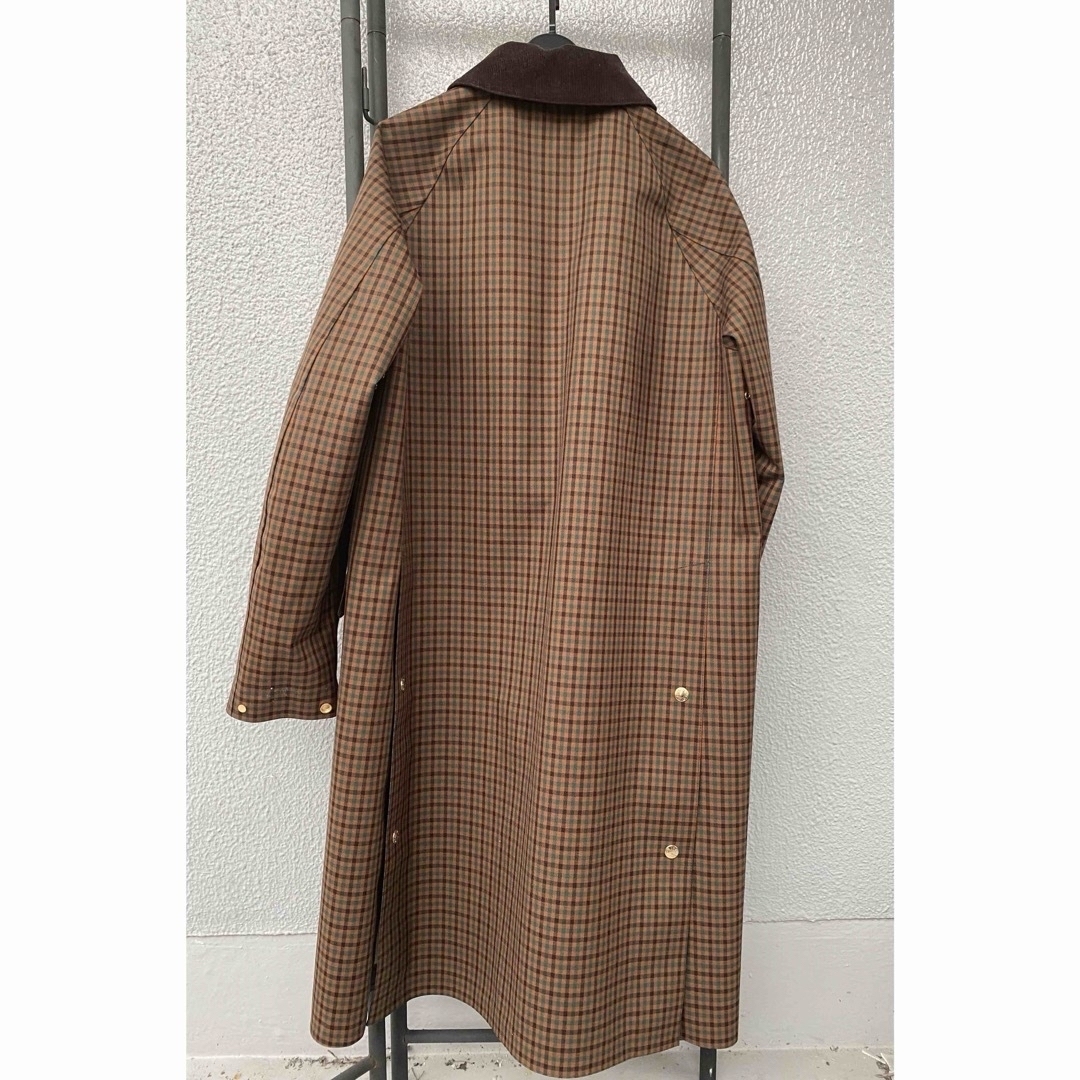 MACKINTOSH DUNBAR ゴム引きチェックウールコート 上代35万