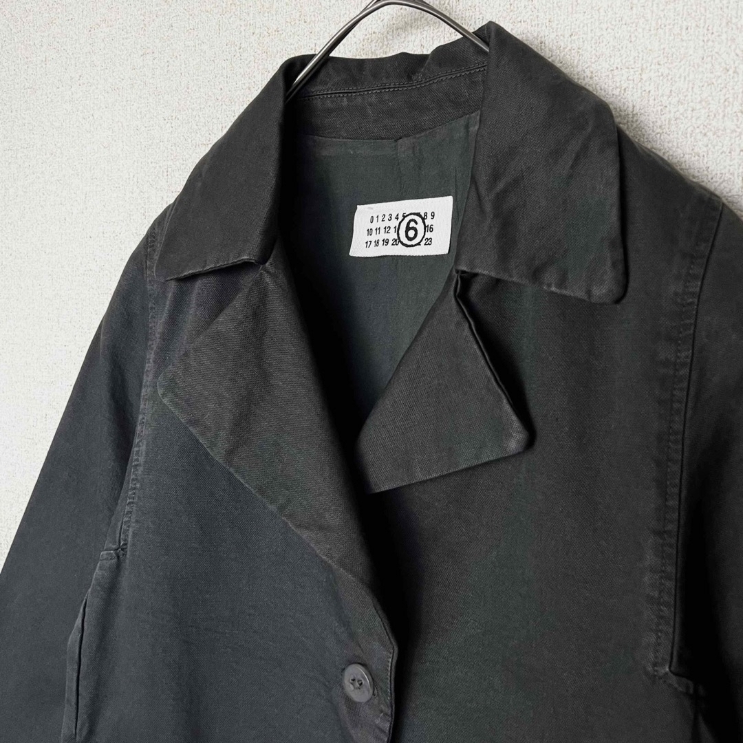 Maison Martin Margiela(マルタンマルジェラ)のMARTIN MARGIELA マルジェラ コットン ジャケット コート 36 レディースのジャケット/アウター(テーラードジャケット)の商品写真