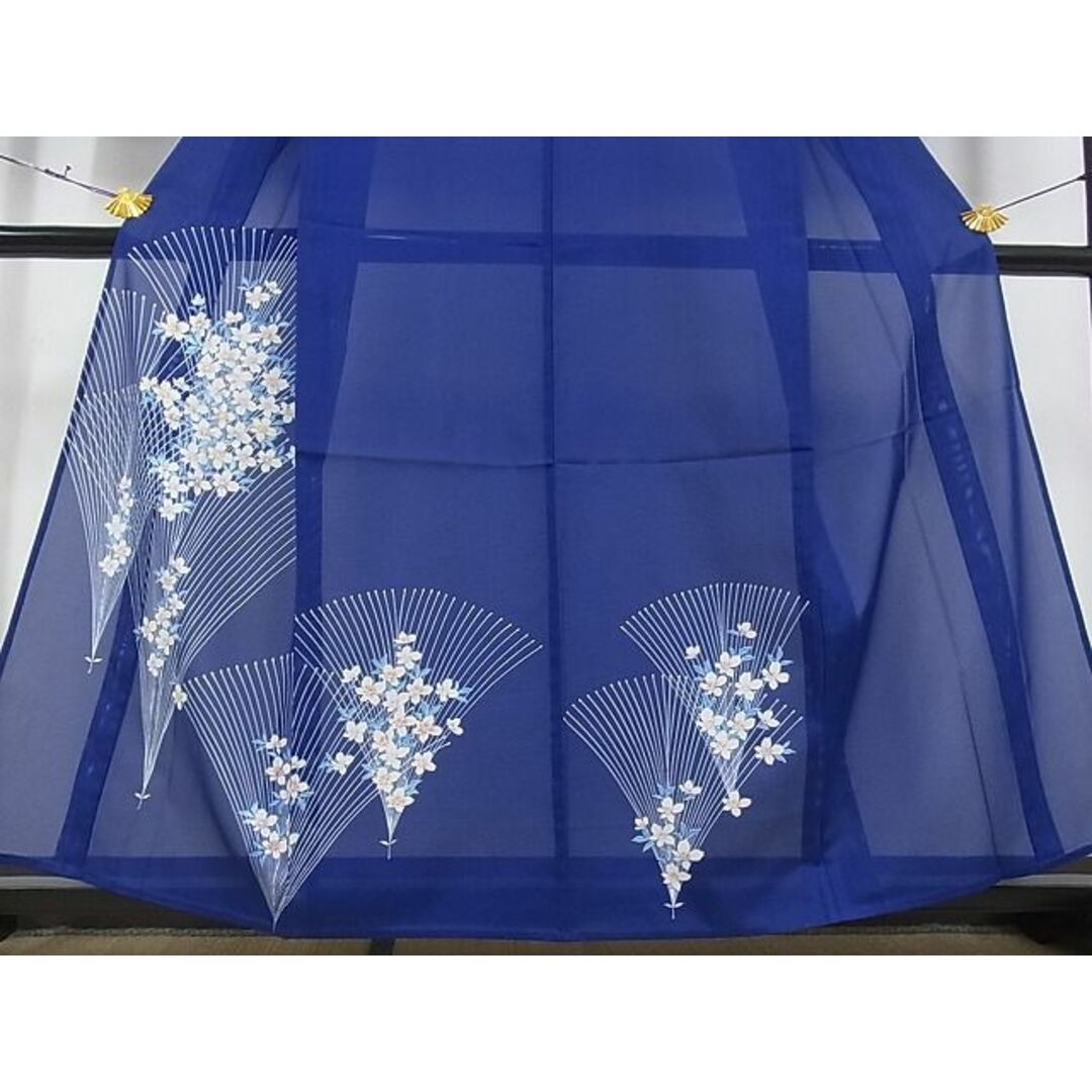 平和屋-こころ店■夏物 訪問着 絽 流水文 着丈156cm 裄丈64cm 正絹 逸品 A-ck4104