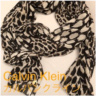 カルバンクライン(Calvin Klein)の【新品】ストール  Calvin Klein  アニマル柄(ストール/パシュミナ)