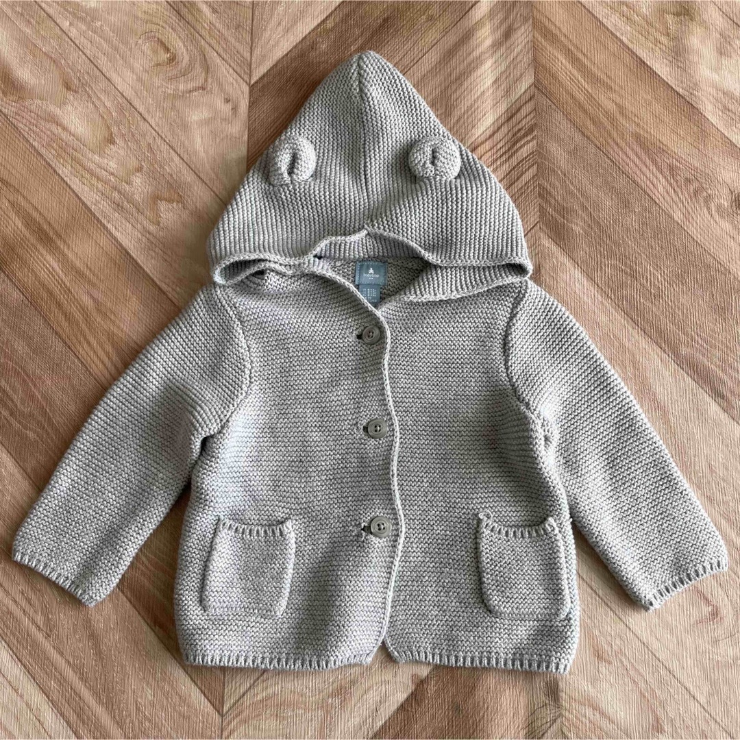 babyGAP(ベビーギャップ)のベビーギャップ　カーディガン&ワンピース2点セット キッズ/ベビー/マタニティのベビー服(~85cm)(ワンピース)の商品写真