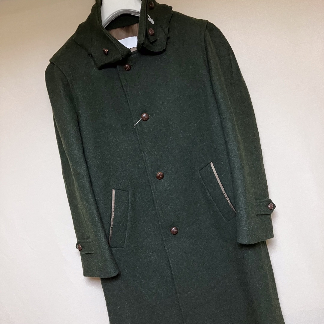 Maison Martin Margiela(マルタンマルジェラ)の新品 44 22SS マルジェラ ステンカラーコート 緑 5328 メンズのジャケット/アウター(ステンカラーコート)の商品写真