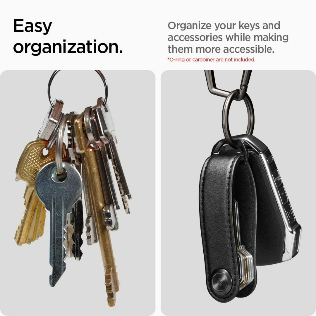 【色: ブラック】[Spigen] Universal Key Holder M