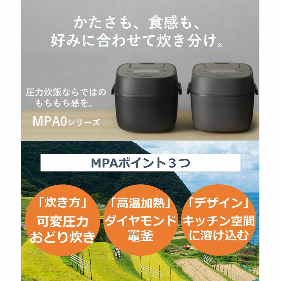 色: ブラック】パナソニック 炊飯器 5.5合 可変圧力IH式 おどり炊き ブ
