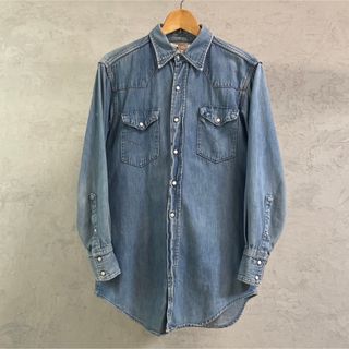 60s ranchcraft デニムウエスタンシャツ M L 程度