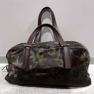 Paul smith ボストンバッグ 迷彩 レザー