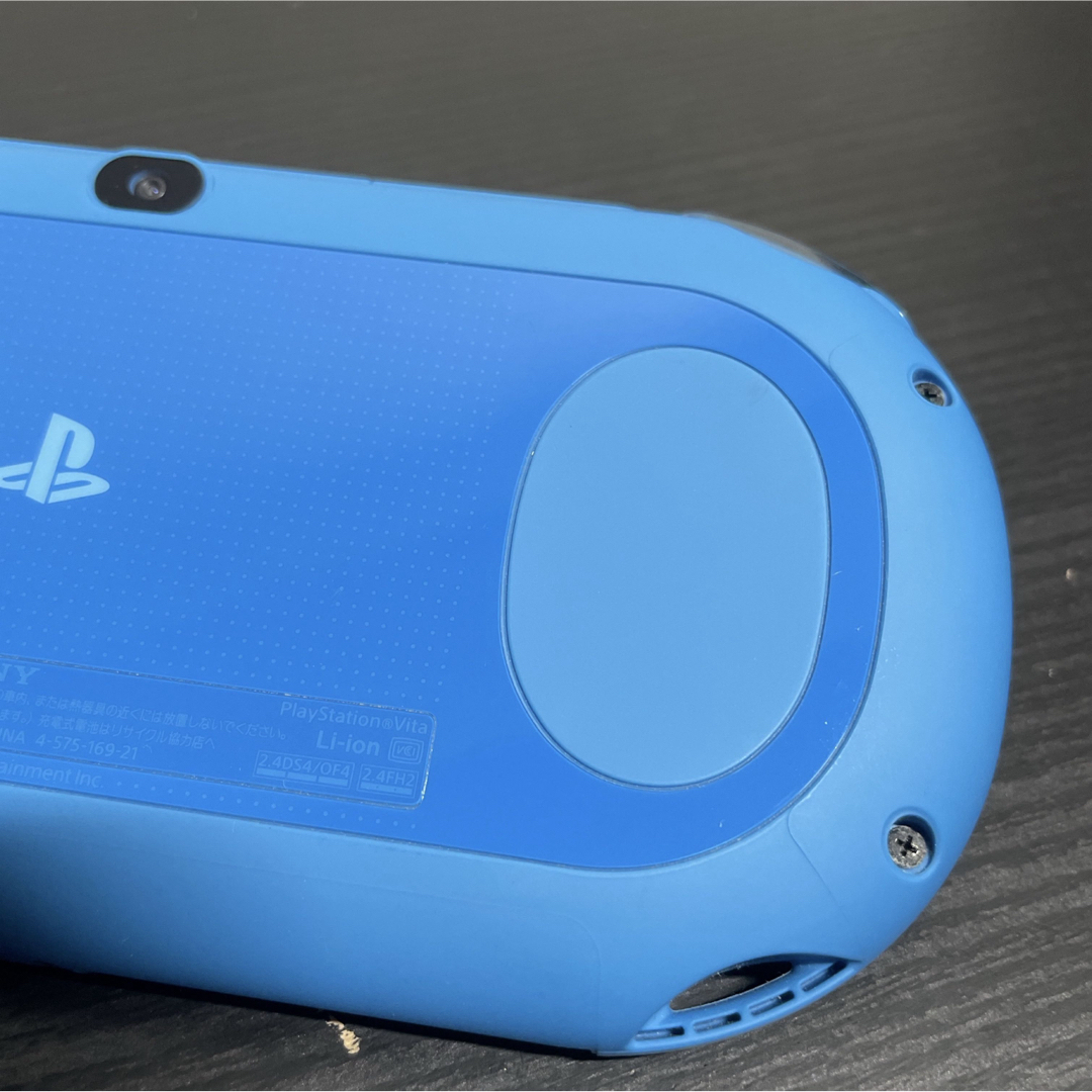 PlayStation Vita(プレイステーションヴィータ)の美品 PSvita アクアブルー PCH-2000ZA23 SONY エンタメ/ホビーのゲームソフト/ゲーム機本体(携帯用ゲーム機本体)の商品写真