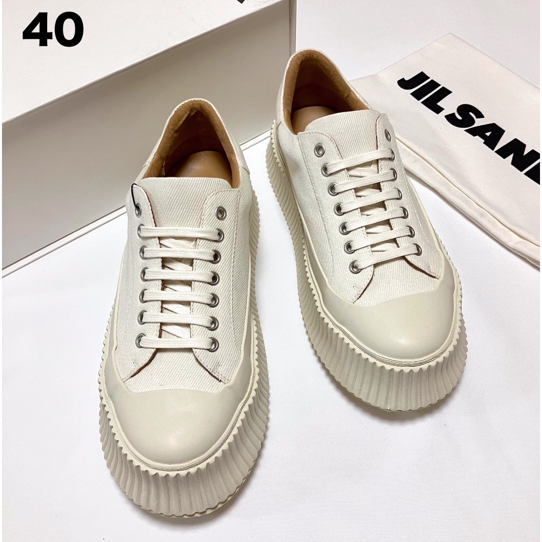 Jil Sander(ジルサンダー)の新品 40 23ss JIL SANDER プラットフォームスニーカー 5381 メンズの靴/シューズ(スニーカー)の商品写真