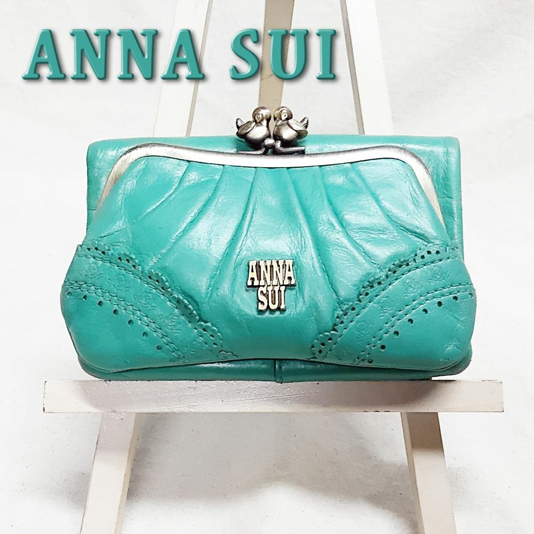 キャメル アナスイ ANNA SUI がま口 折り財布 ヴィンテージローズ 新品