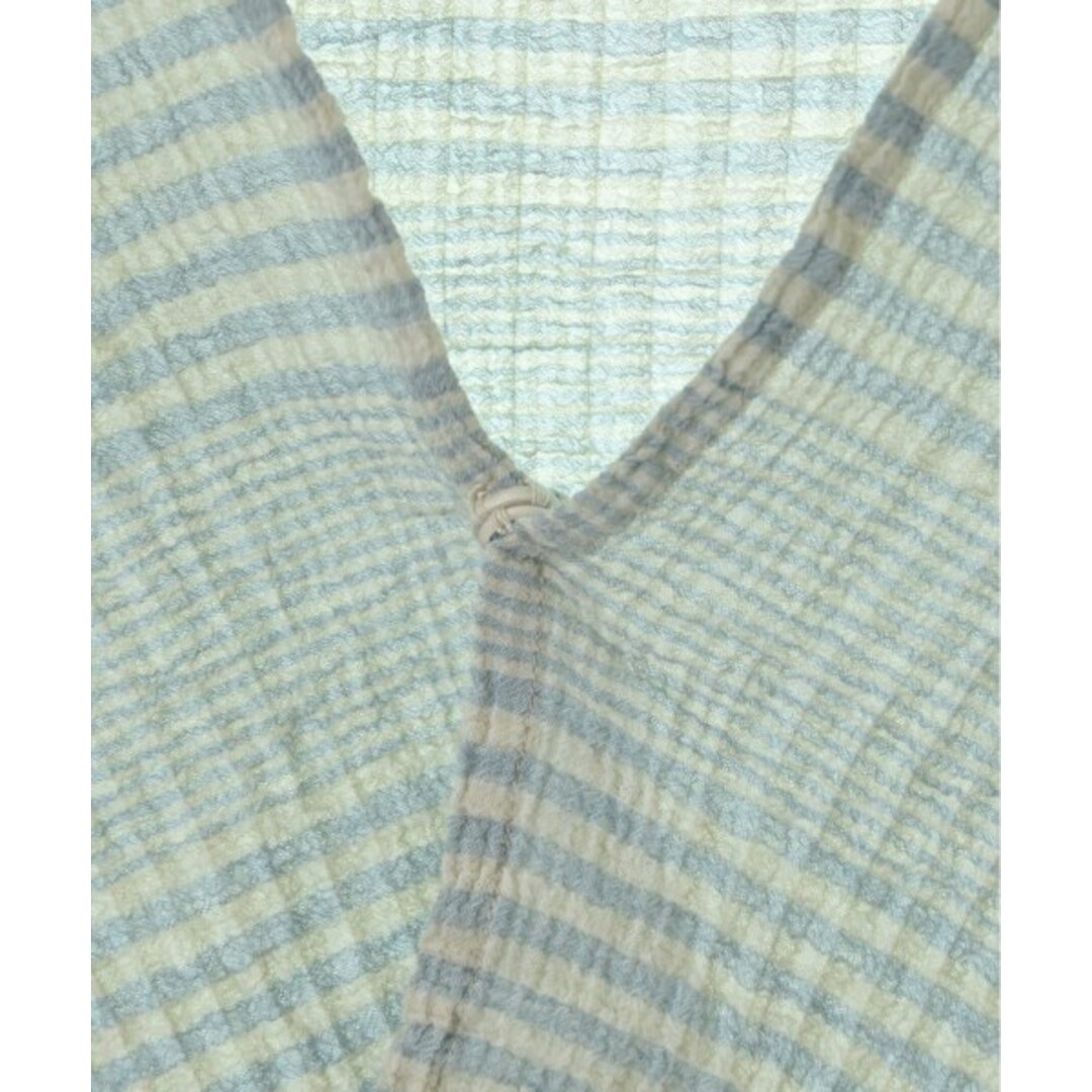 plantation プランテーション ブラウス M 水色x白系(チェック) 【古着】【中古】