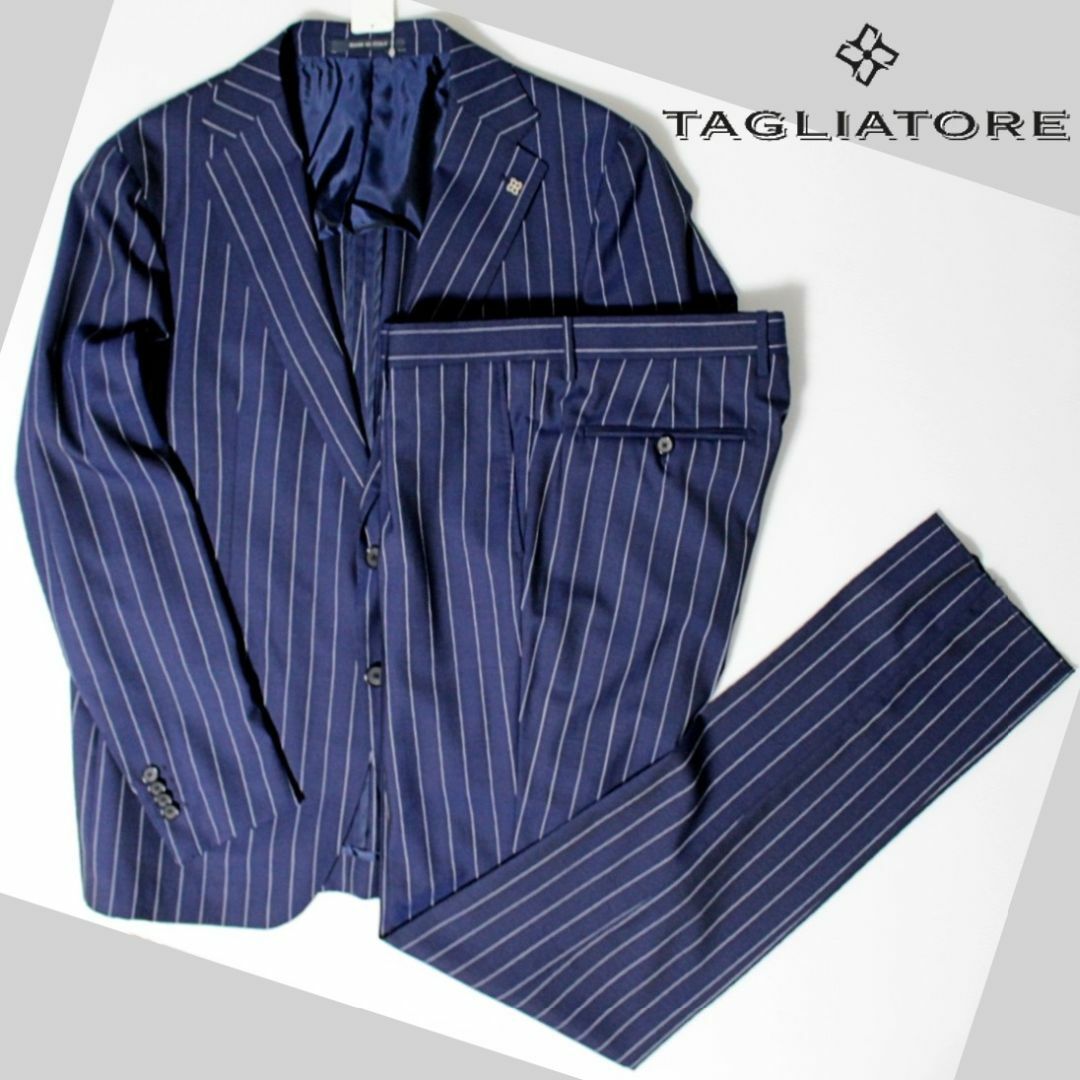 TAGLIATORE - 新品 タリアトーレ イタリア製 ストライプセットアップ