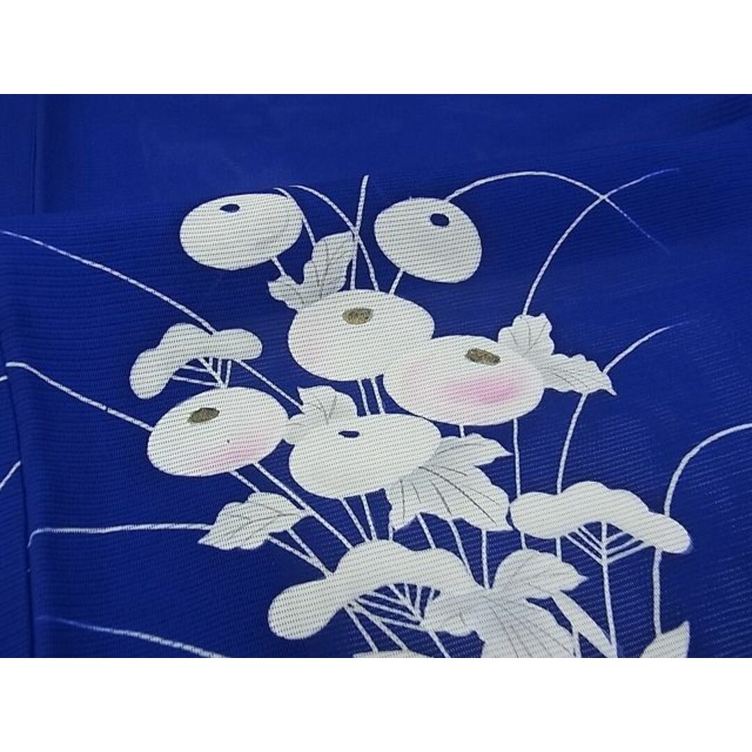 平和屋-こころ店■夏物 訪問着 絽 扇面花文 着丈150.5cm 裄丈63.5cm 正絹 逸品 A-ma6737