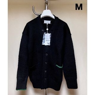 マルタンマルジェラ(Maison Martin Margiela)の新品 M マルジェラ 21aw ニットカーディガン 黒系 4427(ニット/セーター)