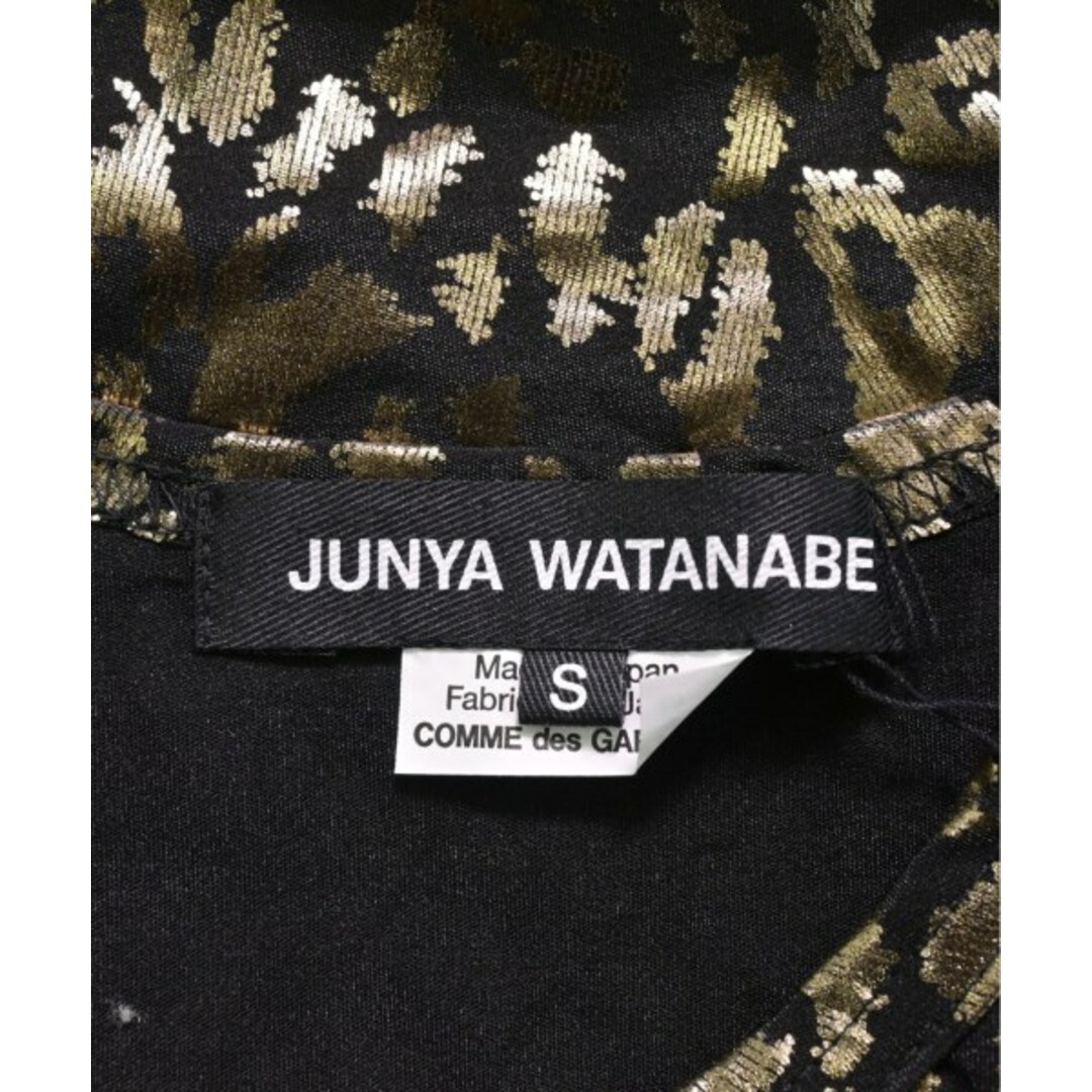 JUNYA WATANABE(ジュンヤワタナベ)のJUNYA WATANABE Tシャツ・カットソー S 黒xゴールド(総柄) 【古着】【中古】 レディースのトップス(カットソー(半袖/袖なし))の商品写真