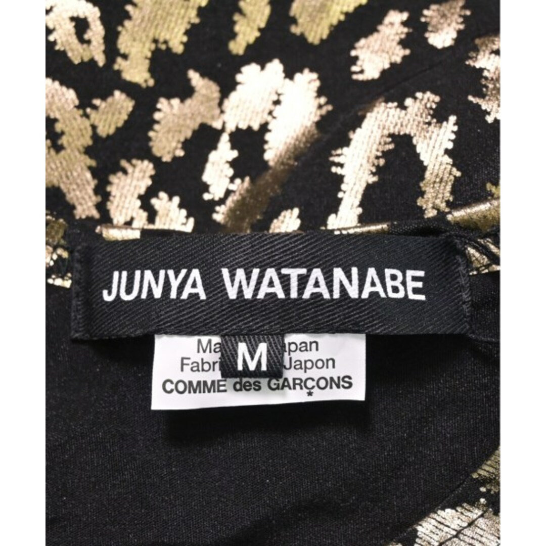 JUNYA WATANABE Tシャツ・カットソー M 黒xゴールド(総柄) 2