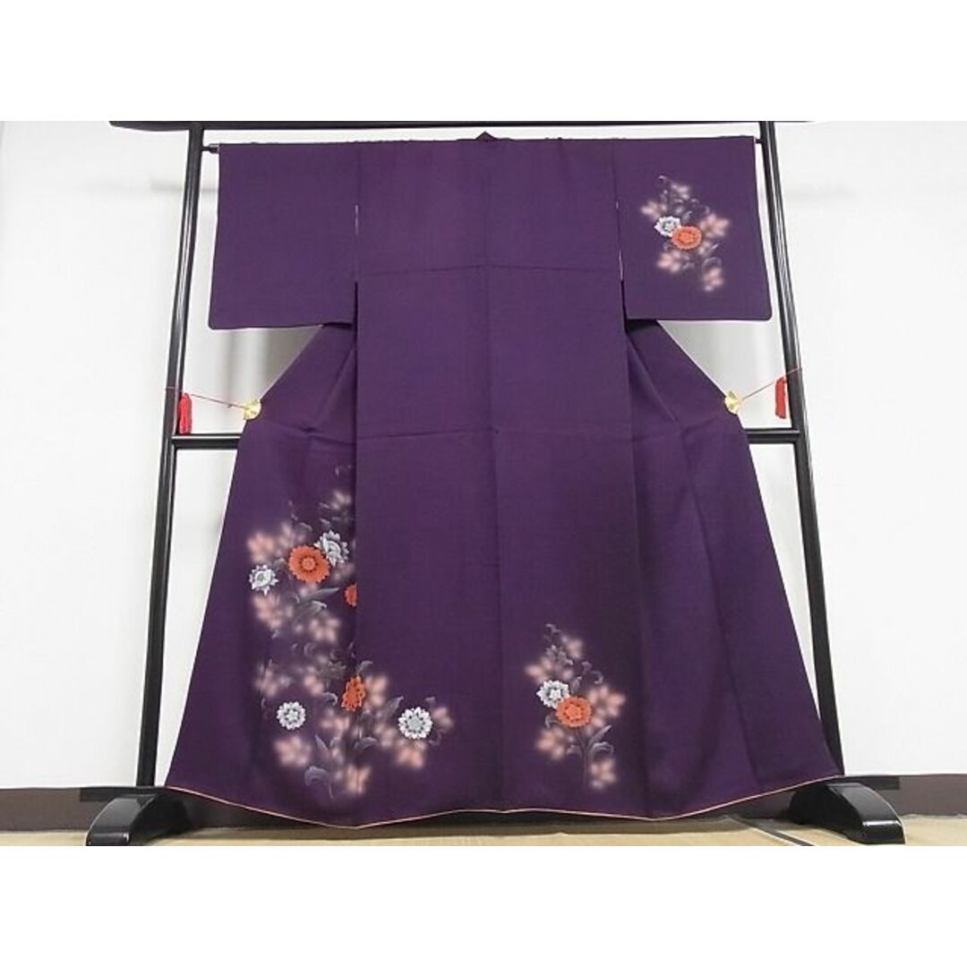 平和屋-こころ店■訪問着　枝花文　暈し染め　金彩　着丈159.5cm　裄丈65cm　正絹　逸品　B-ag3769 | フリマアプリ ラクマ