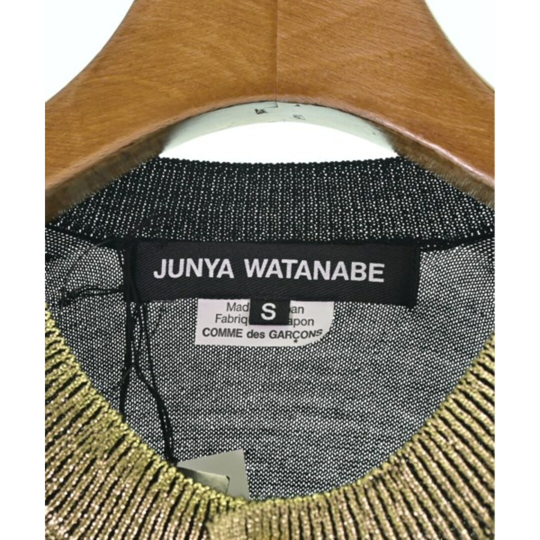 JUNYA WATANABE(ジュンヤワタナベ)のJUNYA WATANABE ジュンヤワタナベ カーディガン S ゴールドx黒 【古着】【中古】 レディースのトップス(カーディガン)の商品写真