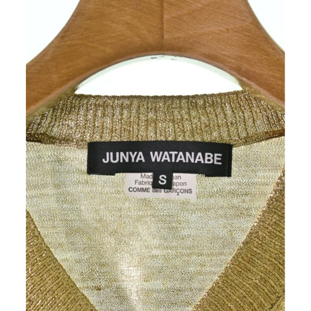 JUNYA WATANABE(ジュンヤワタナベ)のJUNYA WATANABE ニット・セーター S ゴールドx茶 【古着】【中古】 レディースのトップス(ニット/セーター)の商品写真