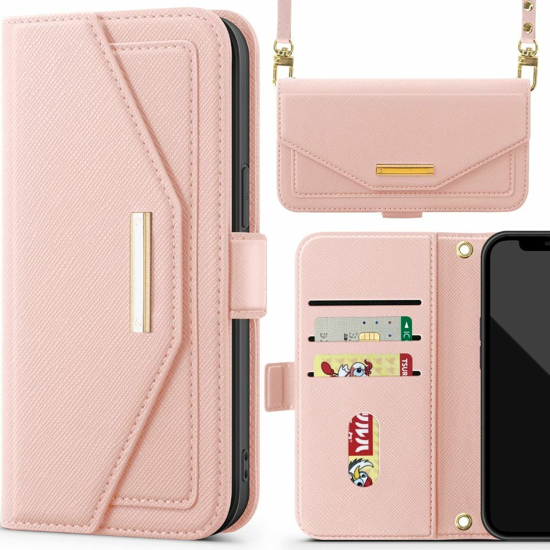 【色: ピンク】NODALA iPhone11pro ケース 手帳型 アイフォン