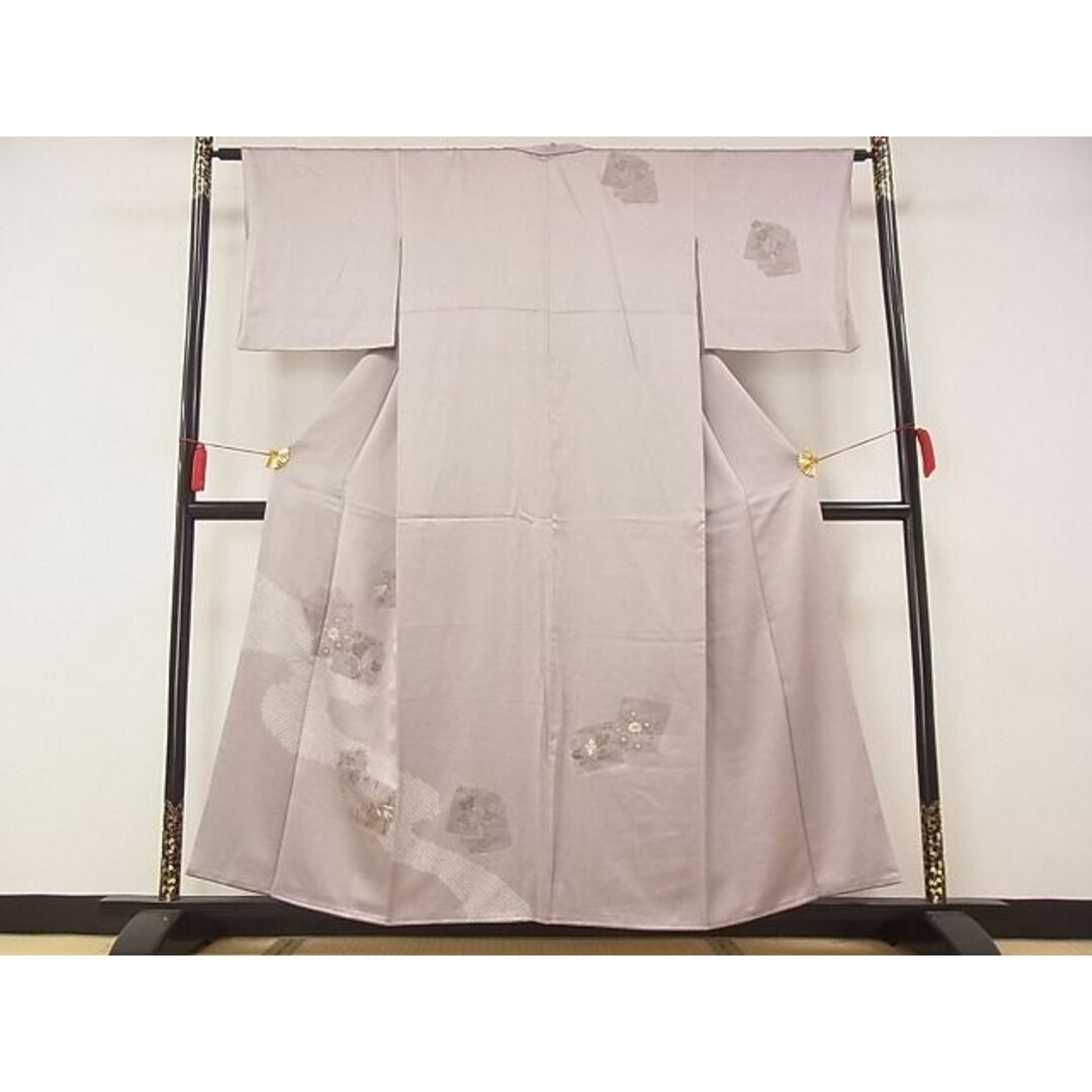 平和屋-こころ店■訪問着 色紙花文 葡萄 金彩 着丈155.5cm 裄丈63.5cm 正絹 逸品 A-ta5228 | フリマアプリ ラクマ