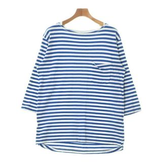 ノンネイティブ(nonnative)のnonnative Tシャツ・カットソー 1(S位) 青x白(ボーダー) 【古着】【中古】(Tシャツ/カットソー(半袖/袖なし))