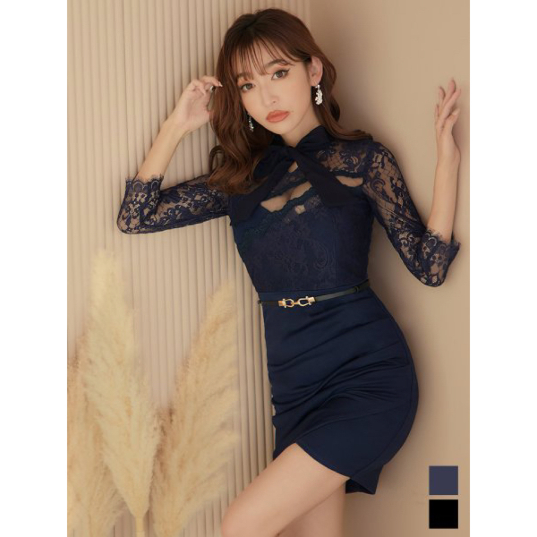 JEWELS - シアーカットネックリボンドレスnvSの通販 by ♡ゆう