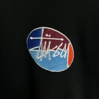 STUSSY - 【希少XL】ステューシー☆センター刺繍ロゴパーカー