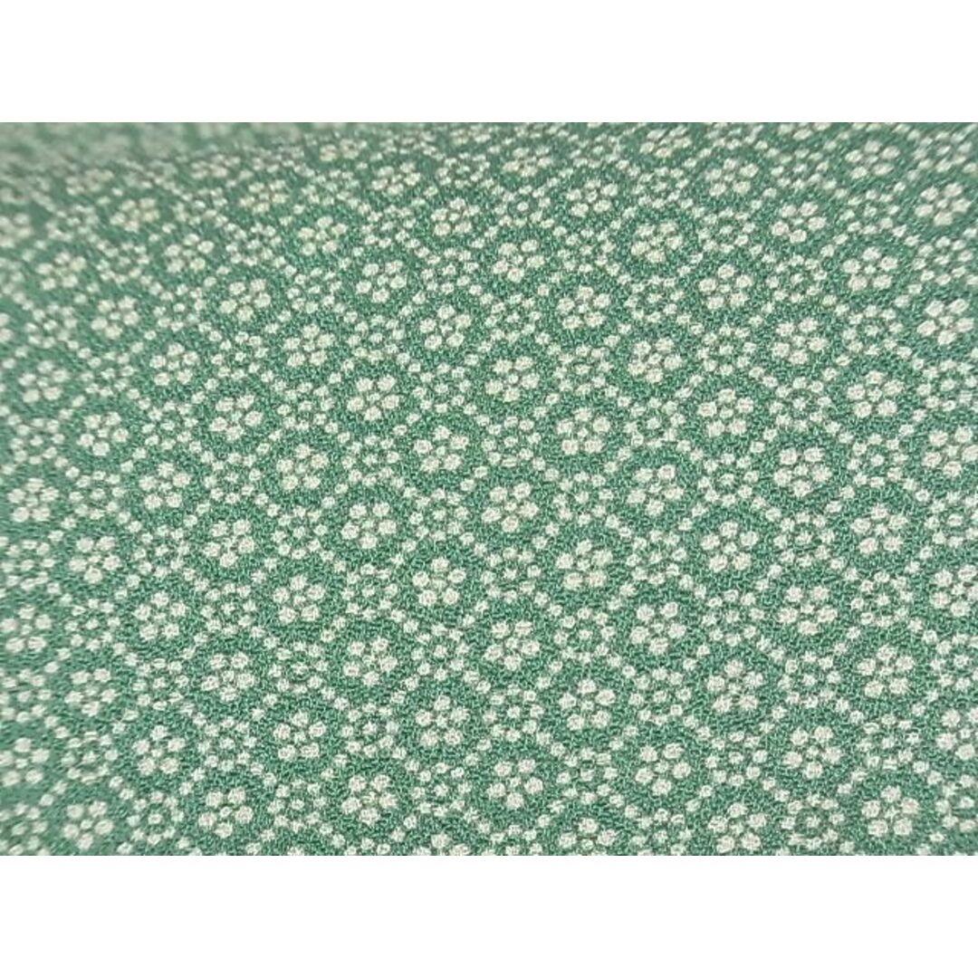 平和屋-こころ店□上質な小紋 花菱文 着丈152cm 裄丈61.5cm 正絹 逸品 ...