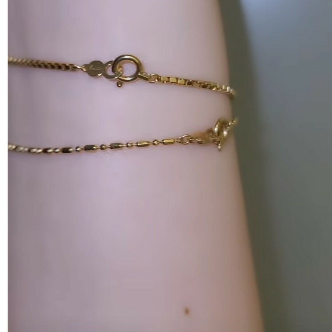 luijewelry プラムチェーンブレスレット18k-