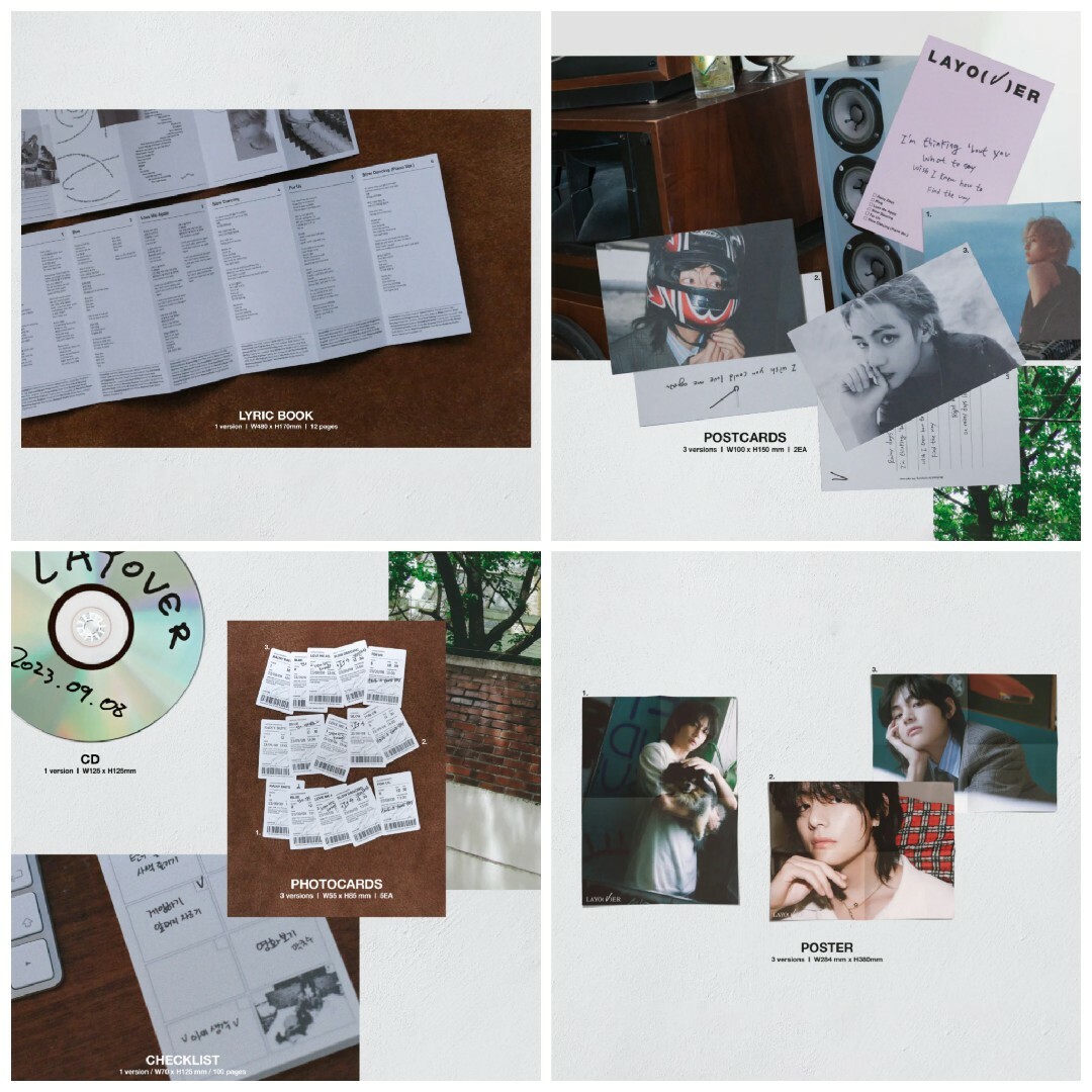 5セット★BTS V solo Album 'Layover' 3形態セット