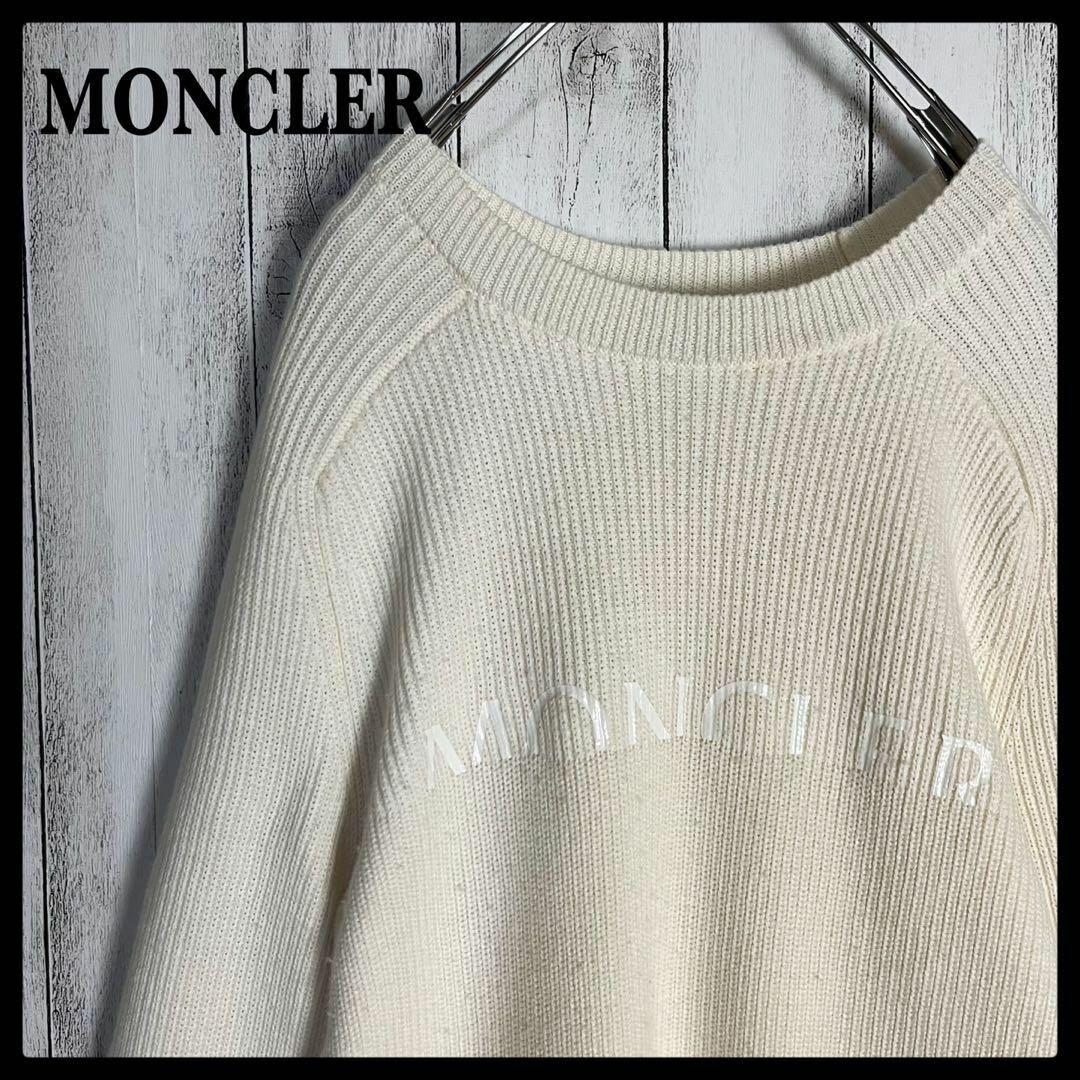 送料無料 38 MONCLER モンクレール 9C00005 M1174 ブラック クルーネック ニット セーター size XXL