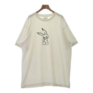 アウェイク(AWAKE)のAWAKE アウェイク Tシャツ・カットソー XL 白系x黒 【古着】【中古】(Tシャツ/カットソー(半袖/袖なし))