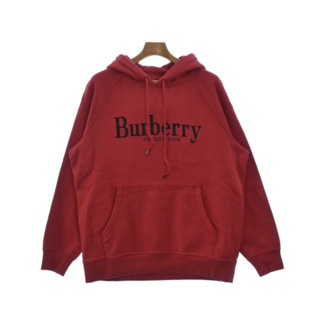 BURBERRY(バーバリー)のBURBERRY バーバリー パーカー M 赤 【古着】【中古】 メンズのトップス(パーカー)の商品写真