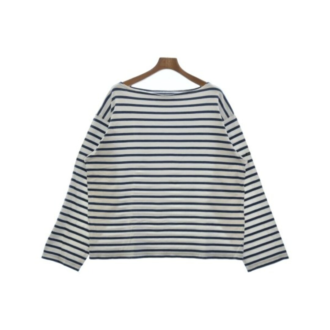 OUTIL ウティ Tシャツ・カットソー 2(M位) 白x青(ボーダー) 【古着 ... OUTIL ウティ Tシャツ・カットソー 2(M位) 白x青(ボーダー)