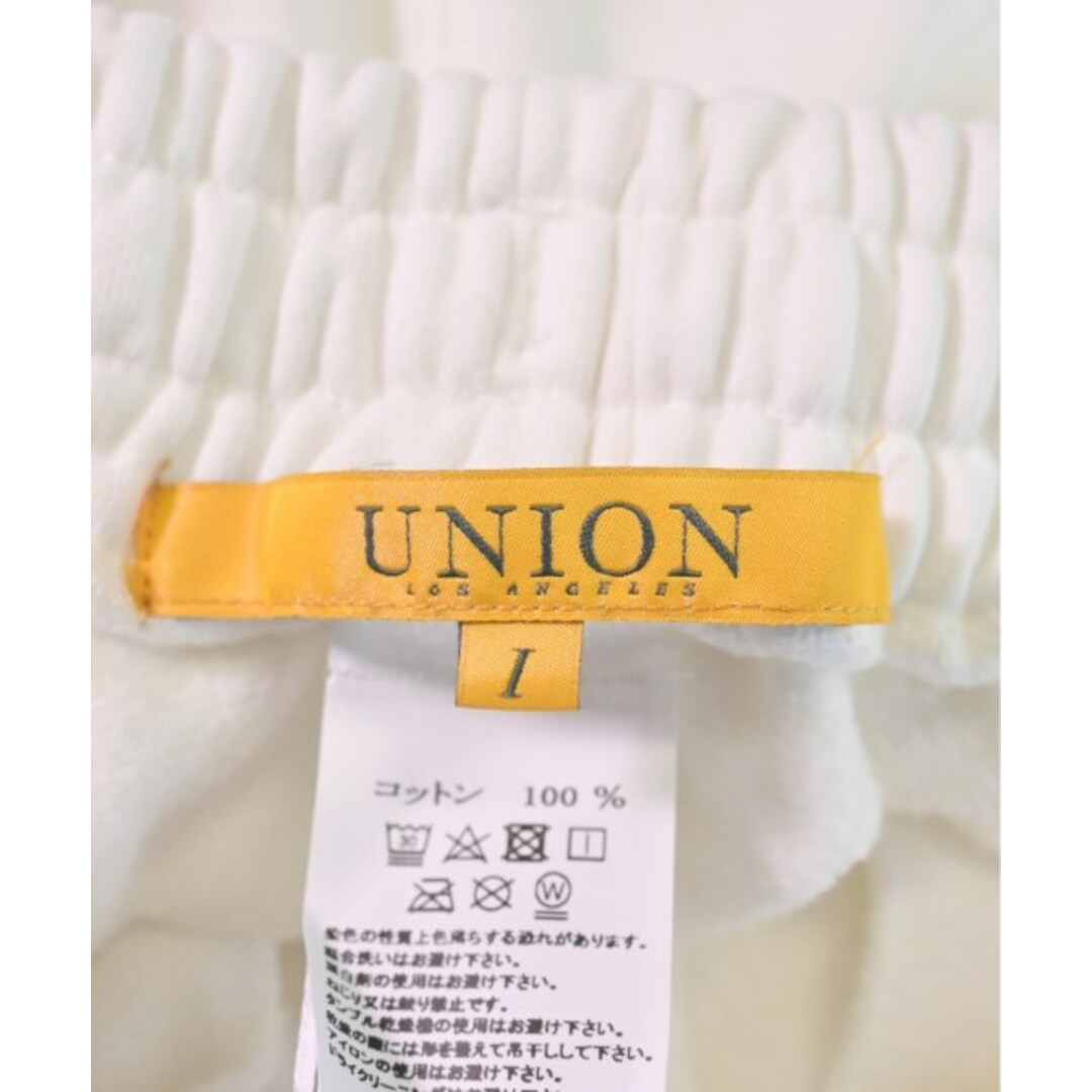 union ユニオン スウェットパンツ 1(S位) 白 【古着】【中古】